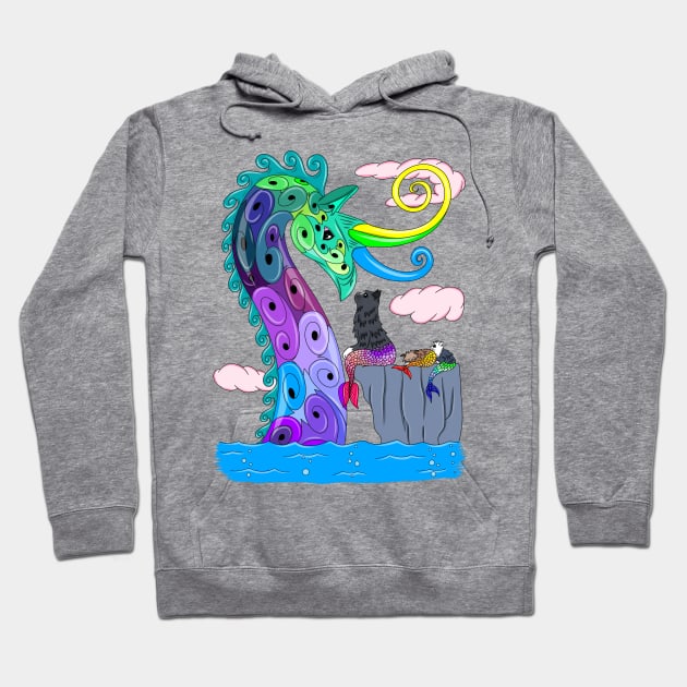 Sea Dragon and MerKitties Hoodie by MelanieJeyakkumar